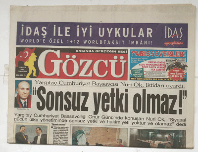 Gözcü Gazetesi 22 Mayıs 2004 - Bakan Babacan, 1 Milyar Doları Kapınca Sevindi GZ5476 - 1