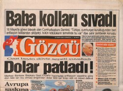 Gözcü Gazetesi 22 Nisan 2000 - Aslan, Türkiye'yi Yine Uykusuz Bıraktı - Fener'de Rüştü Sezonu Kapattı GZ3332 - Gökçekoleksiyon
