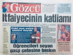 Gözcü Gazetesi 22 Şubat 2003 - İtfaiyecinin Katliamı GZ43162 - 2