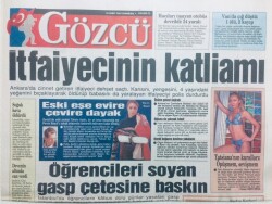 Gözcü Gazetesi 22 Şubat 2003 - İtfaiyecinin Katliamı GZ43162 - 1
