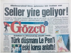 Gözcü Gazetesi 23 Ağustos 1997 - Emine Bolverdi Soyadını Ün Olarak Değiştirdi GZ43149 - 2