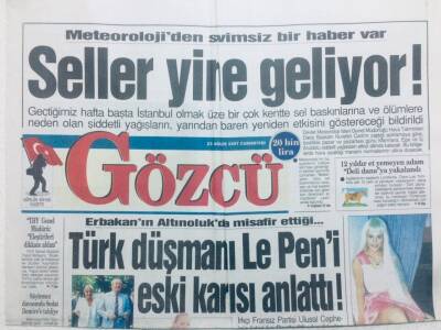 Gözcü Gazetesi 23 Ağustos 1997 - Emine Bolverdi Soyadını Ün Olarak Değiştirdi GZ43149 - 1