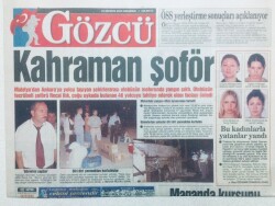 Gözcü Gazetesi 23 Ağustos 2003 - Kahraman Şoför GZ43167 - 1