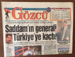 Gözcü Gazetesi 23 Eylül 1996 -Saddamın Generali Türkiyeye Kaçtı GZ6737 - 2