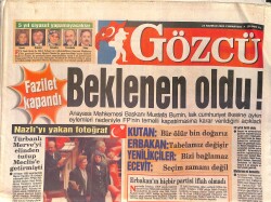 Gözcü Gazetesi 23 Haziran 2001 - Ajda'ya Yine Bi Haller Oldu - Sibel Turnagöl'e Dost Kazığı GZ4153 - Gökçekoleksiyon