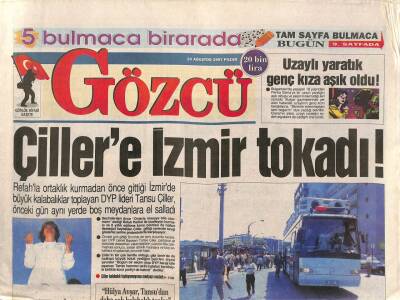 Gözcü Gazetesi 24 Ağustos 1997 - Sibel Can Bana İhanet Eden Erkekten İntikamımı Çok Acı Alırım ! GZ92561 - 1
