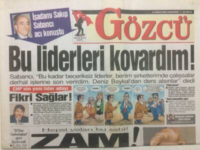 Gözcü Gazetesi 24 Nisan 1999 - Sezen Aksu Ve Nilüfer Sahnede Düet Yaptı GZ34102 - 1