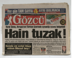 Gözcü Gazetesi 24 Temmuz 2000 - Hain Tuzak GZ5778 - 1