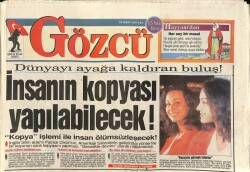 Gözcü Gazetesi 25 Şubat 1997 - Orhan Gencebayın Oğlu Ben Resmi Nikah Yapacağım dedi GZ96787 - 1
