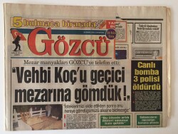 Gözcü Gazetesi 26 Ekim 1996 - Otomobil Olan Herkes Büyük Zarara Uğradı GZ10966 - 2
