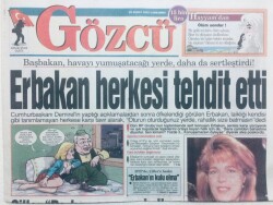 Gözcü Gazetesi 26 Şubat 1997 - Alacaklılar Dikkat Serdar Ortaç Amerikaya Kaçıyor GZ43140 - 2