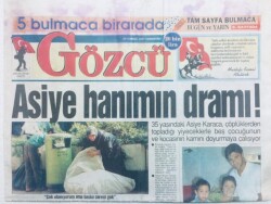 Gözcü Gazetesi 26 Temmuz 1997 - Hande Ataizi İle Antalyada Görüntülenen Hakan Ural Yeniden Sibel Cana Döndü GZ43150 - 2