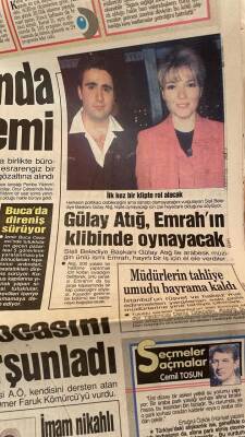 Gözcü Gazetesi 27 Mart 1997 - Gülay Atığ , Emrahın Klibinde Oynayacak GZ93647 - 2