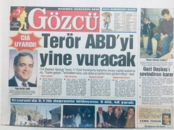 Gözcü Gazetesi 27 Mart 2004 - Terör ABDyi Yine Vuracak GZ43135 - 1