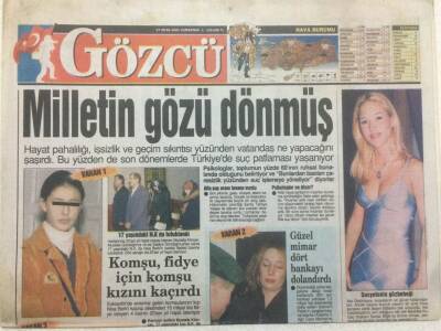 Gözcü Gazetesi 27 Ocak 2001 - Milletin Gözü Dönmüş GZ47970 - 1