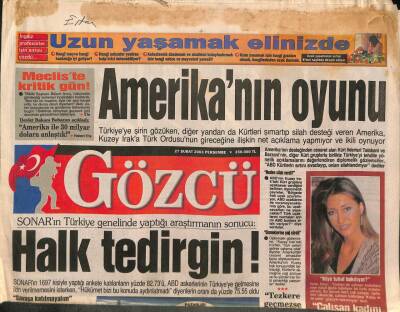 Gözcü Gazetesi 27 Şubat 2003 - Tayyip Son Sözünü Söyledi Tezkere Geçmeli - 40ıncı Sanat Yılını Kutlayan Türkan Şoray Hayatımın Ödülünü Aldım - 1