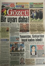 Gözcü Gazetesi 28 Mayıs 2004-Yunanistan ,Türkiyeden Hayat Kadını İstedi ! GZ45476 - 1