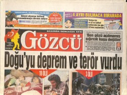 Gözcü Gazetesi 3 Temmuz 2004 - Aslan'ın Bombası Rivaldo - 5.1'lik Deprem Haritadan Köy Sildi ! GZ157567 - Gökçekoleksiyon