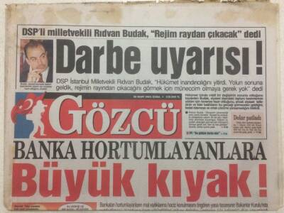 Gözcü Gazetesi 30 Mart 2001 - Banka Hortumlayanlara Büyük Kıyak GZ52094 - 1