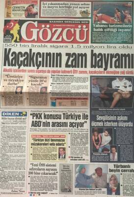 Gözcü Gazetesi 30 Temmuz 2005-Kaçakçının Zam Bayramı GZ45452 - 2