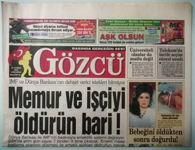 Gözcü Gazetesi 31 Temmuz 2004 Türkiyede Trafik Irak Savaşına Döndü -GZ37090 - 1