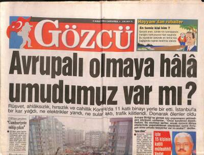 Gözcü Gazetesi 4 Şubat 2004 - Rakibi John Kerry Başkan Busha Fark Attı ! GZ109139 - 1