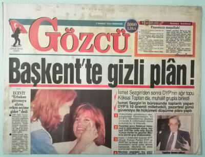 Gözcü Gazetesi 4 Temmuz 1996 Serdar Ortaç ünlü Olacağım Hiç Aklıma Gelmezdi -GZ37093 - 1