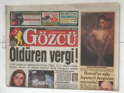 Gözcü Gazetesi 5 Mart 2005 - Paraşütleri Ağaçlara Takılınca Şehit Oldular GZ8426 - 1