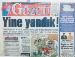 Gözcü Gazetesi 5 Şubat 2000 - Serenin Poposu Top Gibi Oldu GZ43141 - 1