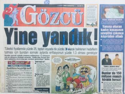 Gözcü Gazetesi 5 Şubat 2000 - Serenin Poposu Top Gibi Oldu GZ43141 - 1