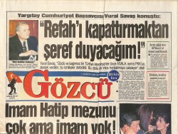 Gözcü Gazetesi 7 Ağustos 1997 - Ebru Şallı Ve Ozan Orhon Sürekli Kavga Ediyor - Estetikli Emel Sayın Beğenildi GZ3163 - Gökçekoleksiyon
