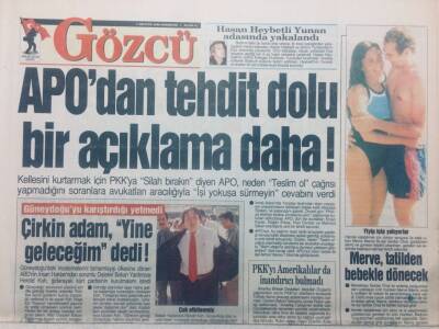 Gözcü Gazetesi - 7 Ağustos 1999 - Galatasarayda Hagi Ve Popescu Kalacak GZ46853 - 1