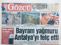 Gözcü Gazetesi 7 Aralık 2002 - Kadın Polisin Sır Ölümü GZ43156 - 1