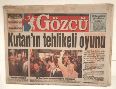 Gözcü Gazetesi 7 Nisan 2001 - Yeşilçam , Eski Havasını Buldu GZ5124 - 2