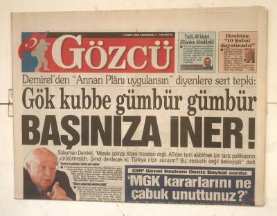 Gözcü Gazetesi 7 Şubat 2004 - Vatandaş Olmayan Parasını Yiyor ! GZ7690 - 1