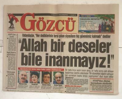 Gözcü Gazetesi 8 Ağustos 1998 - Muğlada 2 Hektar Ormanlık Alan Yandı GZ8367 - 1