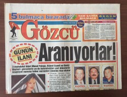 Gözcü Gazetesi 8 Eylül 1996 - Cahil Ve Beceriksiz İktidar Ülkeyi Karanlığa Sürüklerken Muhalefet Liderleri Nerede GZ10252 - 2