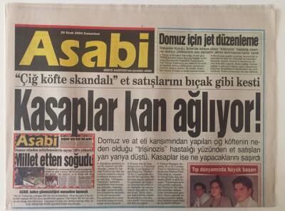 Gözcü Gazetesi Asabi Eki 24 Ocak 2004 - Kasaplar Kan Ağlıyor GZ26259 - 1