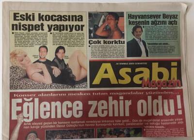 Gözcü Gazetesi Asabi Magazin Eki 30 Temmuz 2005 - Seda Sayan Kocasına Nispet Yapıyor GZ28288 - 1