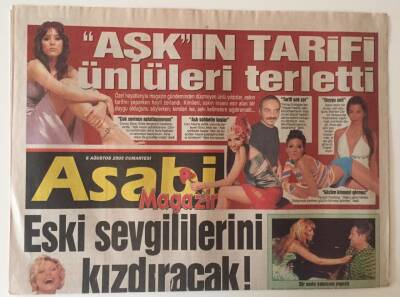 Gözcü Gazetesi Asabi Magazin Eki 6 Ağustos 2005 - Seray Sever Eski Sevgililerini Kızdıracak ! GZ31301 - 1