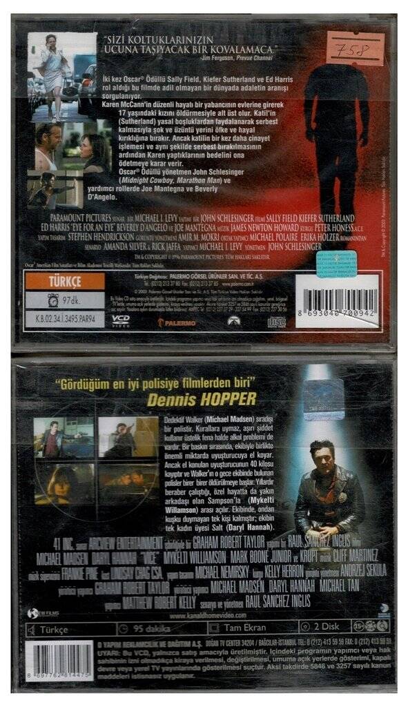 Göze Göz Kötü Alışkanlıklar - 2 Adet VCD Film VCD1163 - 2