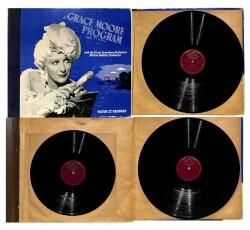 Grace Moore With The Victor Symphony Orchestra - A Grace Moore Program (1943 - Kanada) 3lü Set TAŞ PLAK (109) PLK18392 - Gökçekoleksiyon