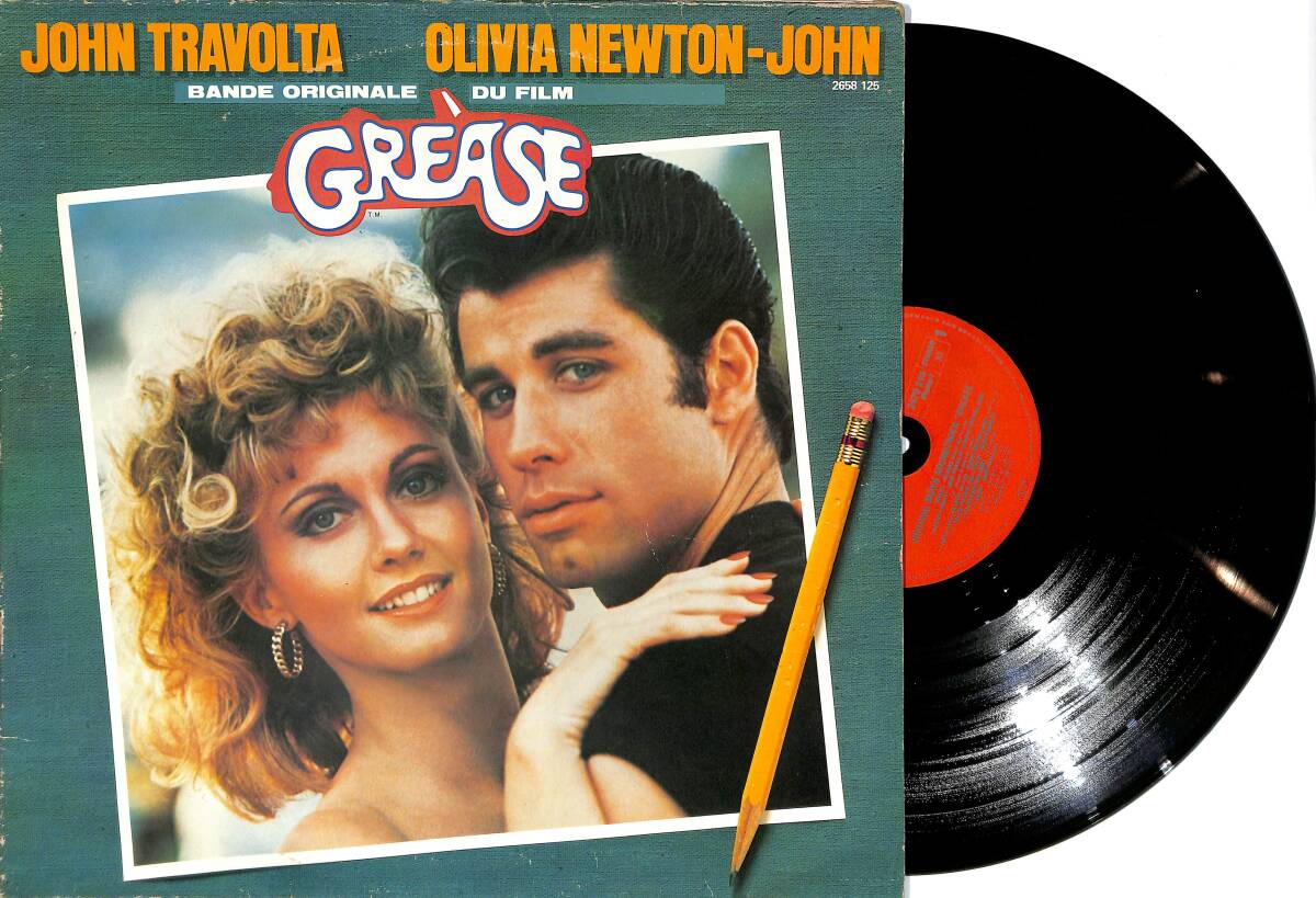 Grease - The Original Sountrack (Fransa Baskı) 2 LP PLAK (10/8.5) PLK25955 - 1