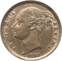 Great Britain – Versilbert 1850 Victoria Regina “Keep Your Temper” Jeton JTF424 - Gökçekoleksiyon