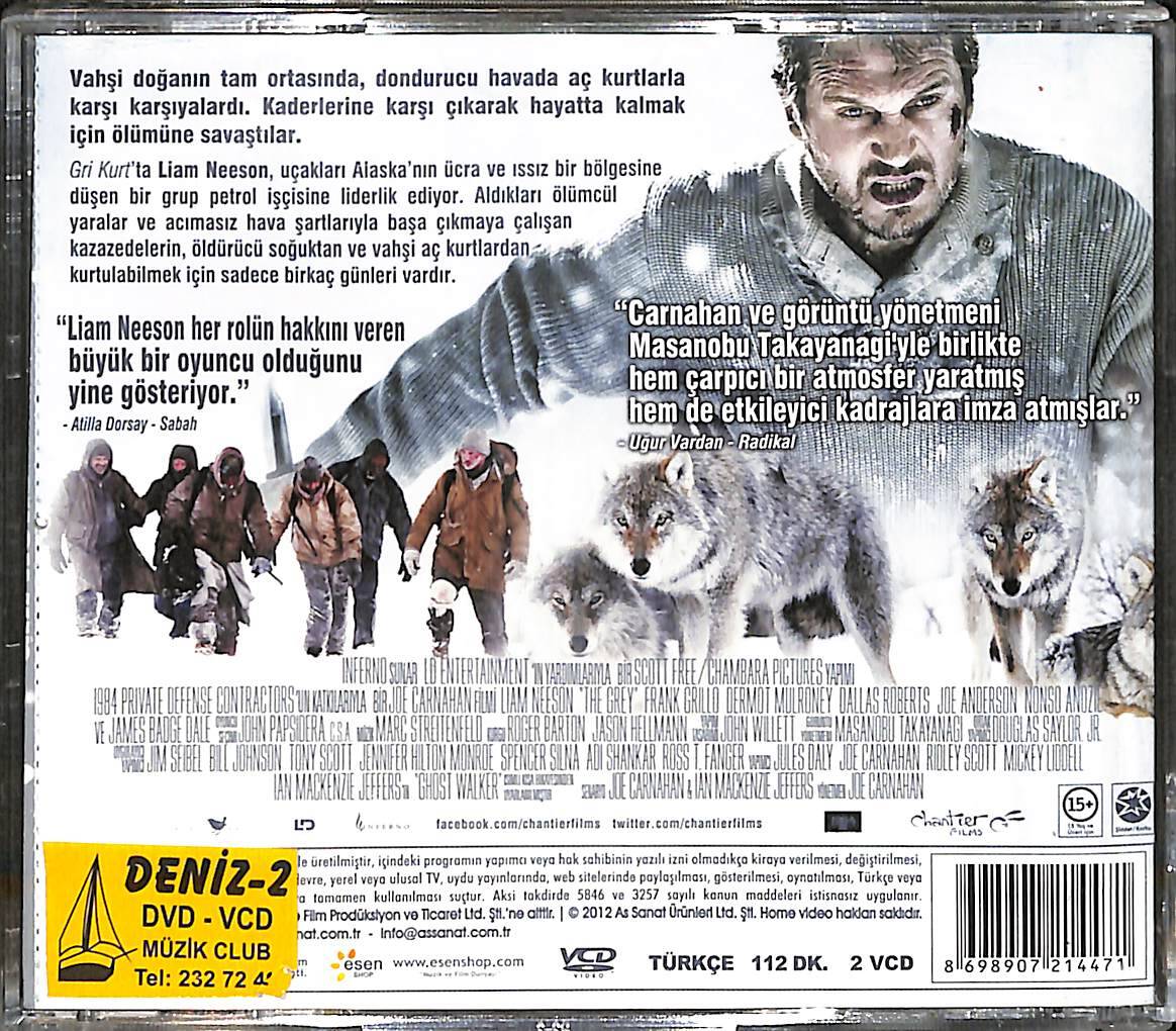 Gri Kurt - The Grey (2011) Orjinal VCD Film ' Liam Neeson ' VCD28481 - 2