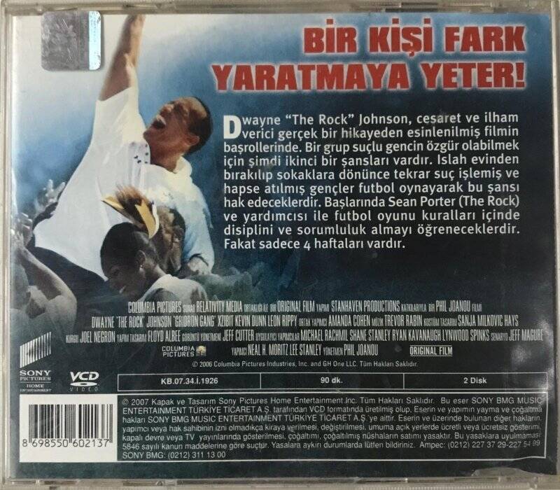 Gridiron Gang -Çete VCD Film VCD7176 - 2