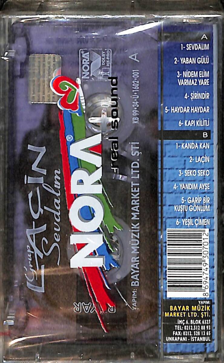 Grup Laçin - Sevdalım Kaset (Sıfır) KST28464 - 2
