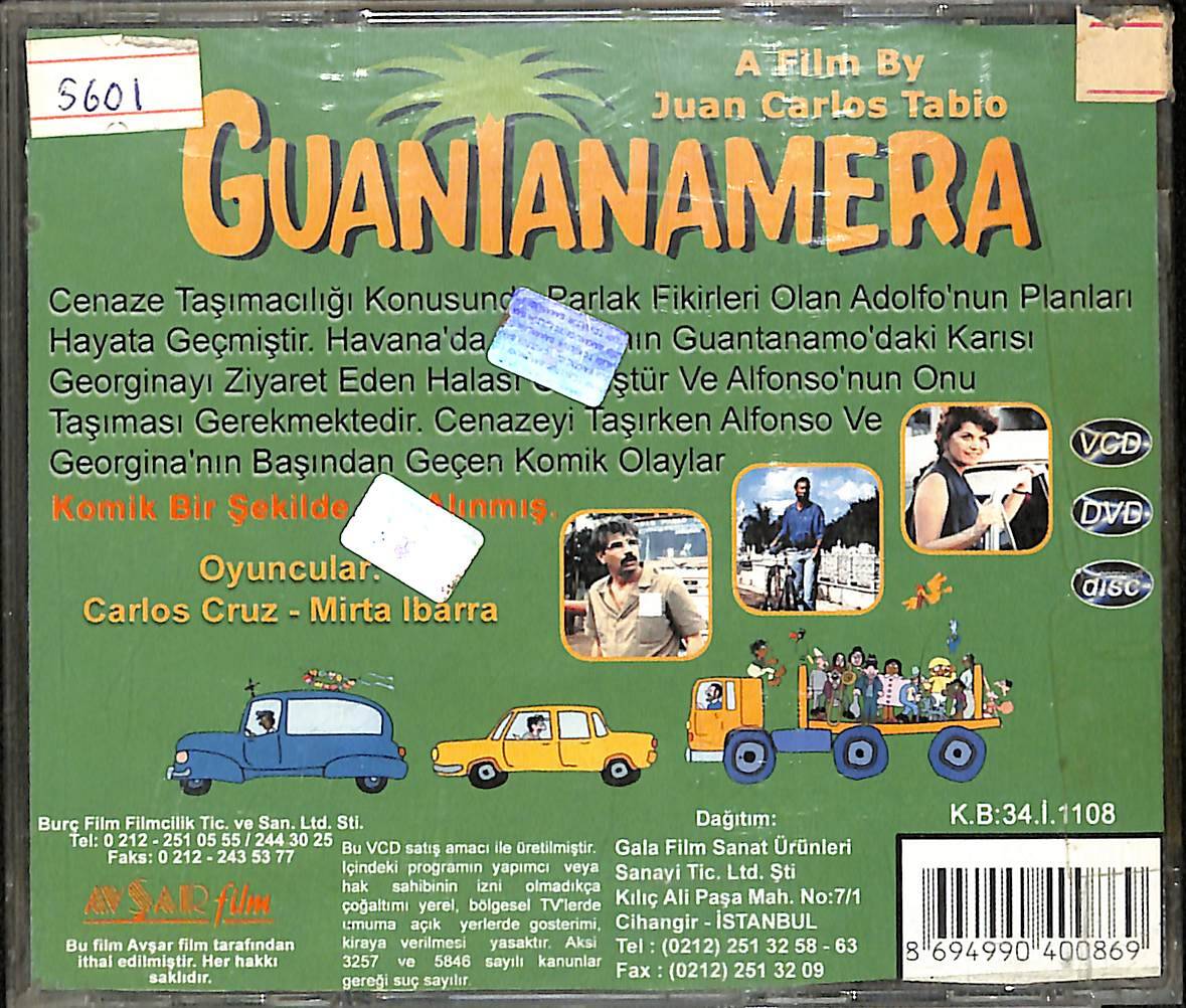 Guantanamera (1995) VCD Film (İkinci El) VCD27763 - 2