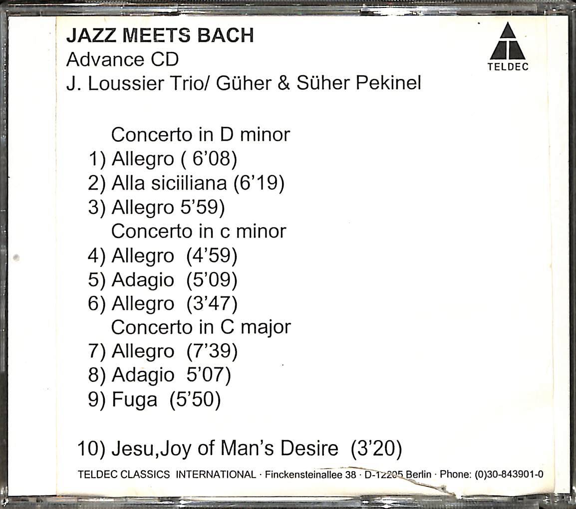 Güher and Süher Pekinel - Take Bach Jacques Loussier Trio CD (İkinci El) CD5116 - 2