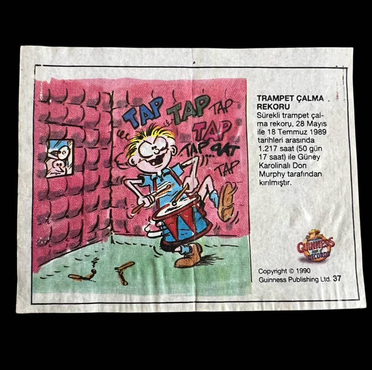 Guinness (DANDY) 1991 - Rekorlar Serisi No 37 # SKZ1986 - 1